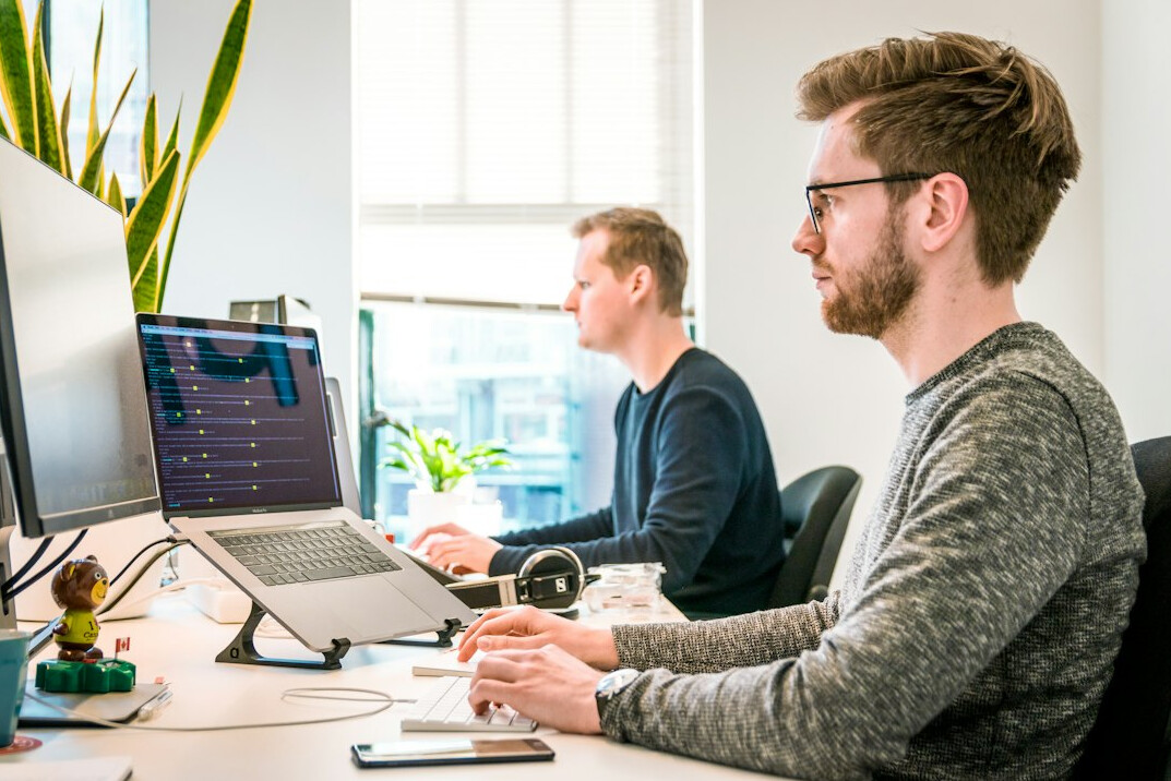 corporate programmers in office