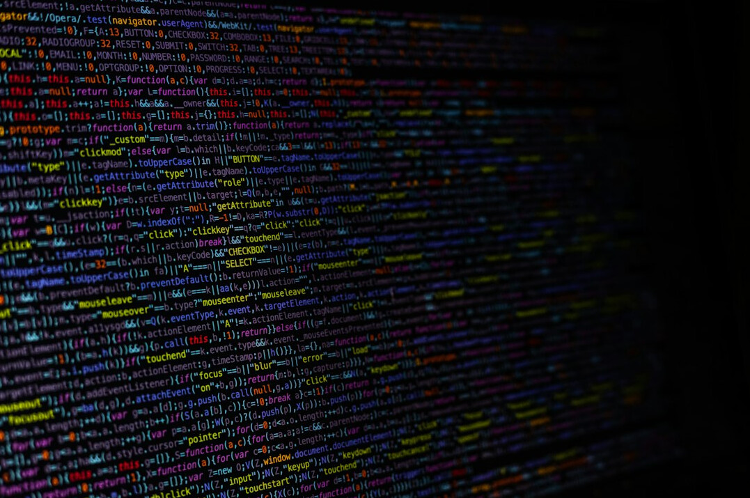 software code on screen